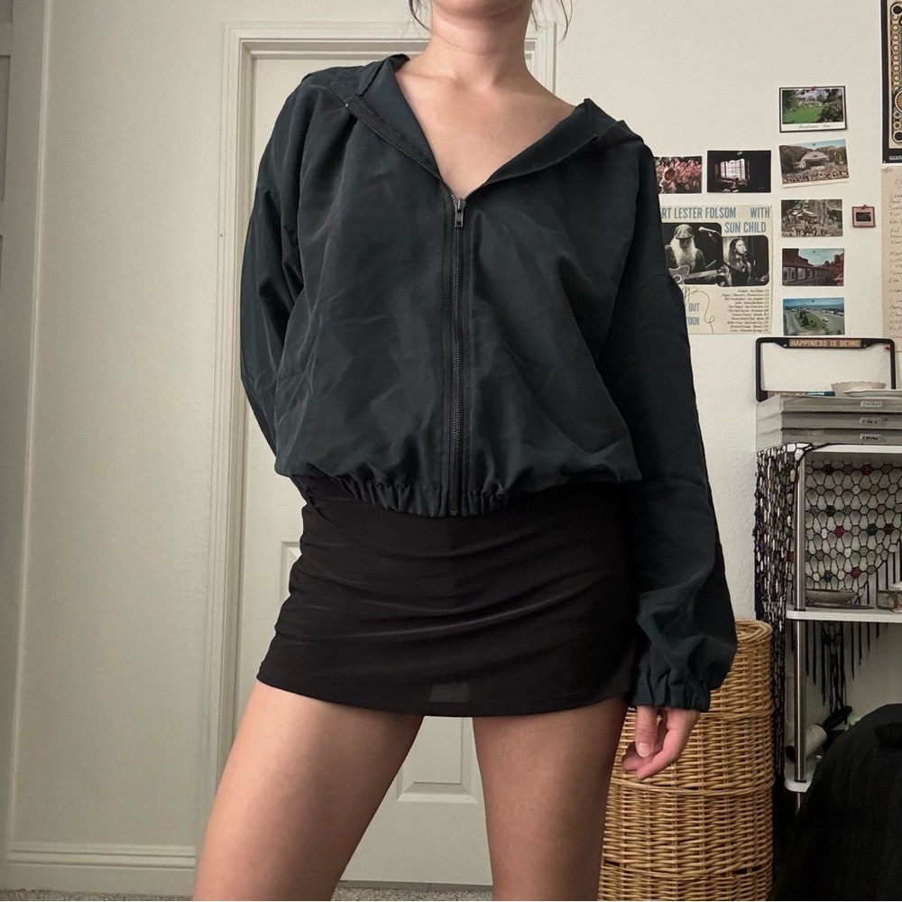 Tresics Charcoal Zip-Up Hoodie